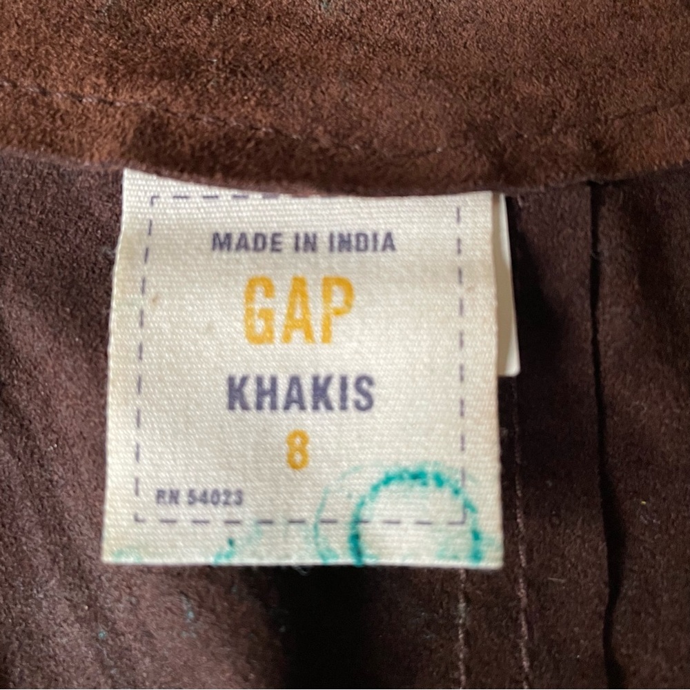 HP Suede VTG Gap Skirt Chocolate Brown Women’s 8 - Picture 4 of 6